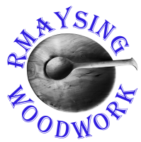 Rmaysing Woodwork written around a bowl and spoon.